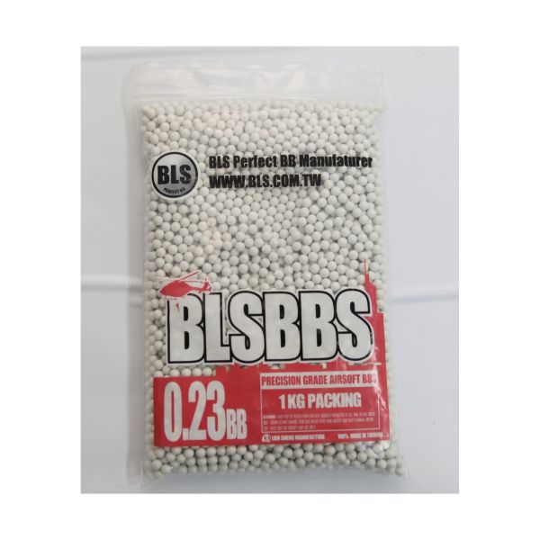 Шары для страйкбола BLS 0,23 г, 4300 штук (1 кг, белые) 1KG-H23