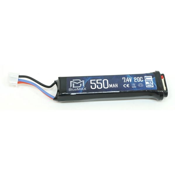 Аккумулятор BlueMAX Li-Po 7.4V 550mah 20C, для AEP пистолетов